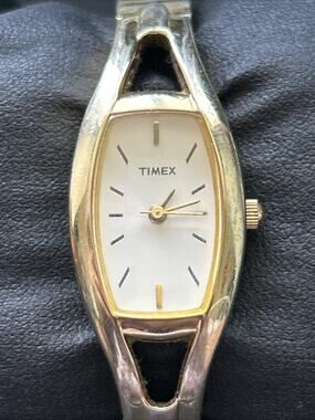 Timex Gold Tone White Dial Women’s Quartz Watch